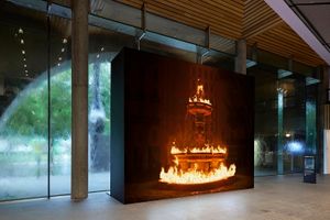 Jullian Charriere, _And beneath it all flows liquid fire_. Exhibition view: NGV Triennial 2023, NGV International, Melbourne (3 December 2023–7 April 2024). Courtesy NGV International. Photo: Sean Fennessy.